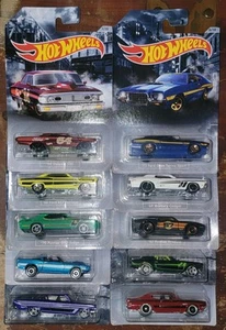 2020 HOT WHEELS AMERICAN STEEL MUSCLE CARS WALMART EXCLUSIVE COMPLETE SET 1-10 - Picture 1 of 1