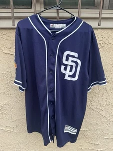 RARE 2017 San Diego Padres Baseball Wil Myers Majestic Cool Base Jersey Men's XL - Picture 1 of 7