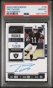 2023 CONTENDERS AUTO ROOKIE TKT #136 TRE TUCKER PSA 10 - Picture 1 of 2