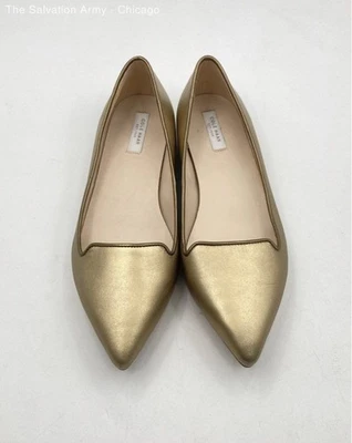 Cole Haan Womens Gold Comfort Pointed Toe Slip-On Ballet Flats Size US 8 - Image 1 of 4