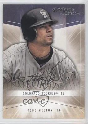 2005 Skybox Autographics Todd Helton #20 HOF - Image 1 of 2