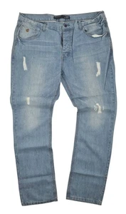 Rocawear Mens Jeans W42 Relaxed Fit Stonewash Blue R Logo Vintage Denim - Picture 1 of 2