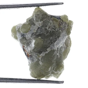 Diamante natural rugoso suelto color verde negro crudo grande de 14,37 quilates - Imagen 1 de 2