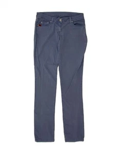 KAPPA Womens Perfect Fit Slim Casual Trousers IT 42 Medium W30 L32 Blue BU16 - Picture 1 of 3