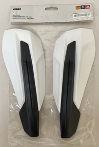 2020-21 KTM OEM Hand Guards Left & Right, White W/Black PN #79602182044AB #M1507 - Bild 1 von 8