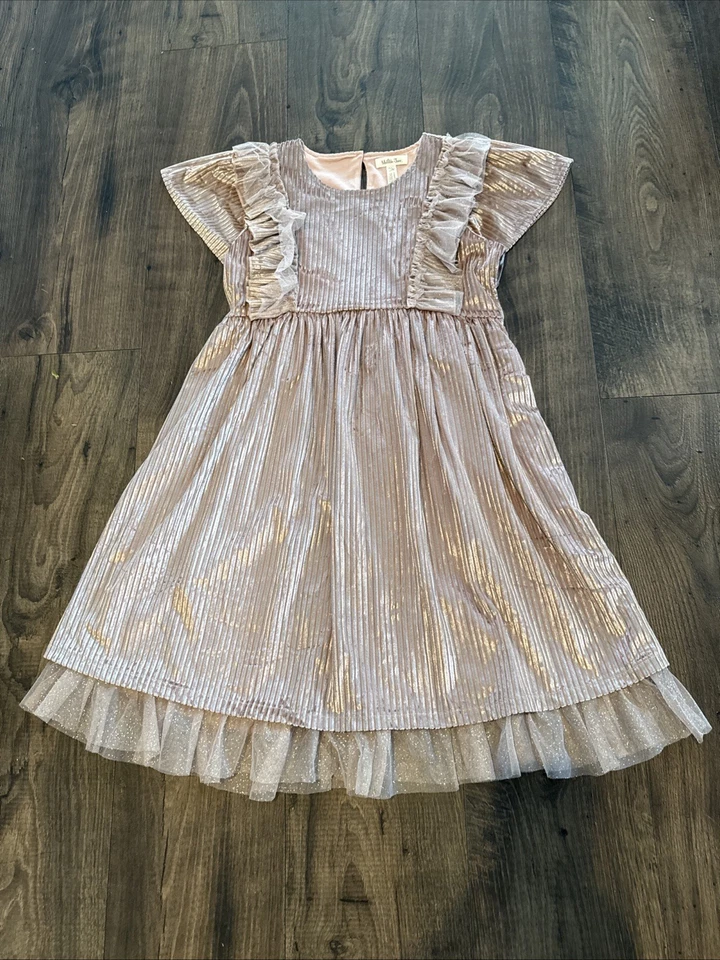 Matilda Jane Just Imagine Kori Girls Wide Ribbed Dress Size 12 New - Image 1 of 4