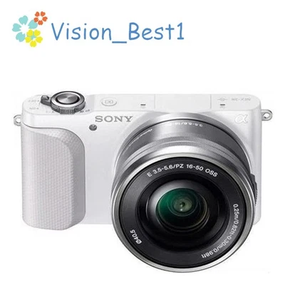 Sony Alpha NEX-3N Mirrorless Digital Camera White 16MP，E3.5-5.6/OSS 16-50mm Lens - Image 1 of 4