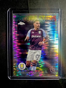 2024-25 Topps Chrome UCC Morgan Rogers Pulsar Refractor #38 Aston Villa - Picture 1 of 2
