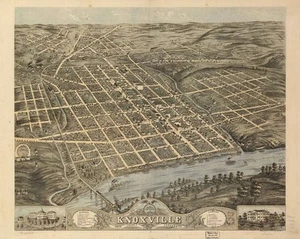 TENNESSEE COLLEZIONE MAPPE PANORAMICHE VINTAGE SU CD - Foto 1 di 1