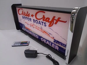 Chris Craft Motor Boats LED Display lighted sign lightbox Wall hanging Light - Picture 1 of 6