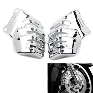 2x Cubiertas de pinza de freno delanteras de acero para Harley Touring Road Glide Ultra FLTRU - Imagen 1 de 8