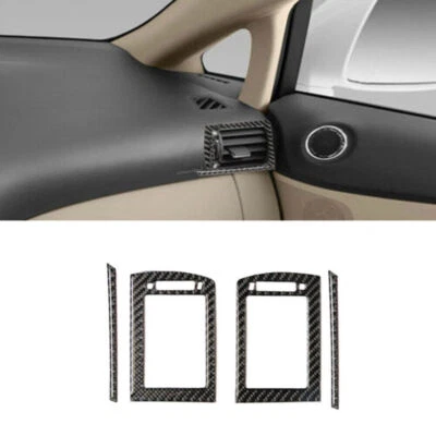 4x Cubierta de salida de ventilación de aire lateral de fibra de carbono para Lexus RX350 RX450h 2010-2012 Foto 1 de 4