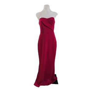 Eve Black Halo Gr. 6 Katiyah Kleid Maxi Etuikleid rosa trägerlos ärmellos - Bild 1 von 23