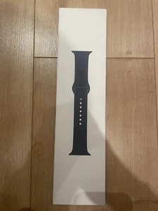 Genuine Apple Watch Strap Sport Band Strap - Abyss Blue - 45mm - Sealed New - Zdjęcie 1 z 2