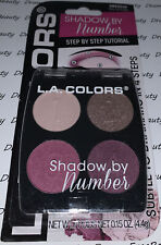 L.A. Colors Shadow By Number Eyeshadow Quad CBES539 *FOXY FORMULAS* Pink Plum BN