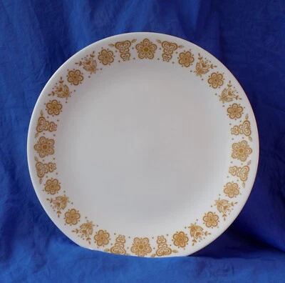 Corelle BUTTERFLY GOLD Pattern Dinner Plate 10.25" X1 Corning Ware Discontinued - Image 1 of 3