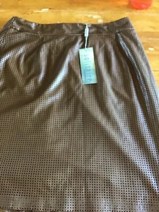 Neu Solitaire by Ravi Khoshosla braun Medium Bleistiftrock gefüttert - Bild 1 von 8