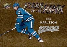 Erik Karlsson Stars Of The Rink Gold 2023-24 MVP Hockey Card Upper Deck Insert