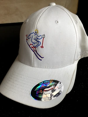 Reebok VINTAGE Skiing FlexFit L/XL women's downhill freestyle Baseball Cap - Image 1 of 2