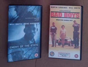 Bad Boys & Enemy of the State VHS 2x Will Smith 1990s films on video 90s - Picture 1 of 19