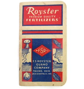 Libro de bolsillo sin marca publicidad fertilizantes de ostras 1940-41 TOLEDO INDIANAPOLIS - Imagen 1 de 11