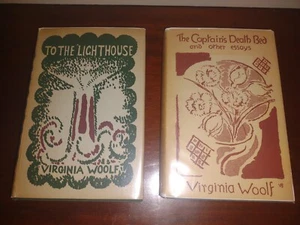 2 Virginia Woolf Books -- To The Lighthouse / The Captain's Death Bed - Picture 1 of 12