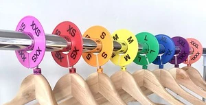LuLaRoe 16 pz divisori per abbigliamento colorato rack rotondo dimensioni XXS - XXXL (2 PZ/taglia) - Foto 1 di 6
