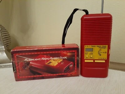 Portable FM/AM Radio Emergency Alarm Clock Flashlight US 3 In 1 new - Image 1 of 4