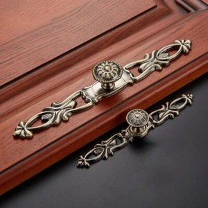 Maniglia Sun Fiore Maniglia Bronzo Armadio Cucina Comò Cassetto Tira Maniglie - Foto 1 di 5