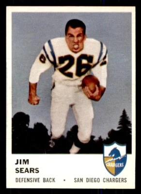1961 Fleer Football #164 Jim Sears NM - Image 1 of 2