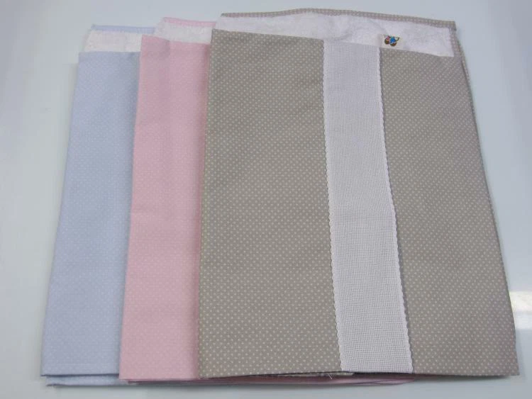 SET ASILO 4 PEZZI "POIS" CON AIDA DA RICAMARE O PERSONALIZZATO - Immagine 1 di 1