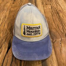 Marmot Cap Hat Men's Snapback Blue Mesh Mountain est. 1974