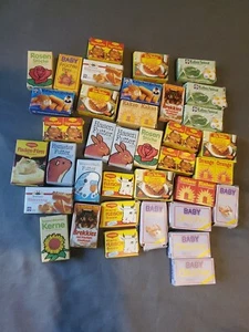 German Vintage Dollhouse Foods Grocery Boxes Miniatures 32 Pieces 1:12 - Picture 1 of 4