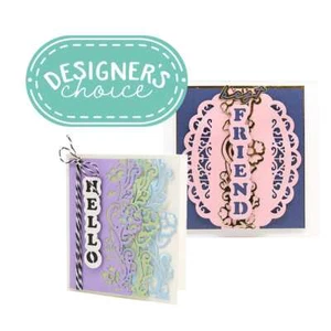 Designer's Choice 30 - Hello Friend Frame Die Set - 4279E - Picture 1 of 8