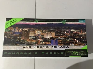 Buffalo Games Panoramic, Las Vegas Glow in the Dark - 750pc Jigsaw Puzzle - Picture 1 of 5