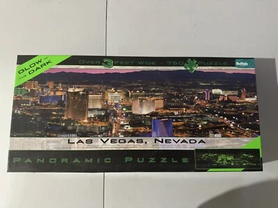 Buffalo Games Panoramic, Las Vegas Glow in the Dark - 750pc Jigsaw Puzzle - Image 1 of 4