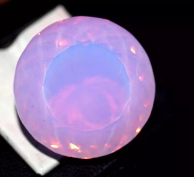 Piedra preciosa suelta australiana Welo corte redondo ópalo rosa certificado natural 92,38 quilates Foto 1 de 4