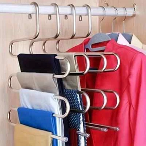 Kleidung Hosen Hosenbügel Mehrlagig Aufbewahrung Schrank Platzsparer Organizer UK - Bild 1 von 7
