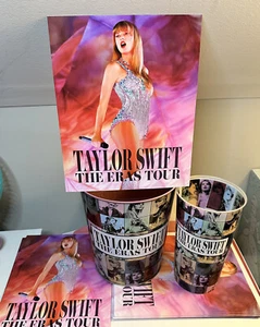 Taylor Swift THE ERAS TOUR Movie Popcorn Pink Tin+Cup+Poster AMC NEW🔥🫶🏼✨ - Picture 1 of 1