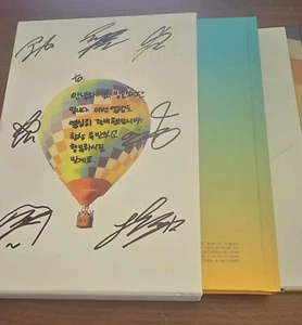 BTS YOUNG FOREVER Autografiado Firmado + PÓSTER PLEGABLE + Mensaje Jimin KOR SELLER - Imagen 1 de 9