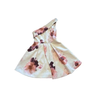 Keepsake Floral One Shoulder A-Line Dress Medium Homecoming Dress Feminine - Image 1 of 4