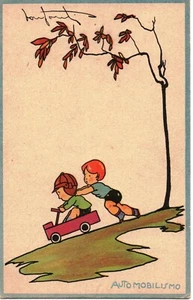 spt 44 - 1933 Sport - AUTOMOBILISMO -Cartolina illustrata da BONFANTI- FP-non VG - Imagen 1 de 1