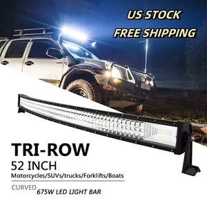 Passend für Can-am Maverick X3 DS RS MAX gebogene 52" LED Lichtleiste obere Dachhalterungen - Bild 1 von 8