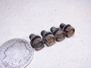 86 KAWASAKI KLF300 BAYOU LEFT/RIGHT FR. BRAKE HOUSING BACKING PLATE MOUNT BOLTS - Picture 1 of 3
