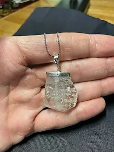 Rare Faden Quartz Crystal Mineral Gemstone Necklace Pendant Specimen 005 - Picture 1 of 12
