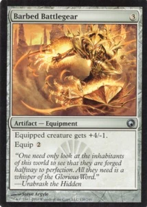 BARBED BATTLEGEAR 139/249 SCARS OF MIRRODIN MTG MAGIC LP (yourdeckbuilder) - Picture 1 of 1