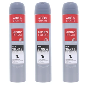 3x Hidrofugal Men Stark & Anti Flecken Anti Transpirant Starker Schutz je 200ml - Bild 1 von 4