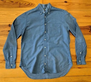 GITMAN BROS VINTAGE HERREN BLAU LANGARM HEMD HERGESTELLT IN DEN USA SEHR GUTER ZUSTAND GRÖSSE M - Bild 1 von 7