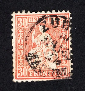 Switzerland 1862-81 stamp Mi# 25 used CV=48$ - Picture 1 of 2