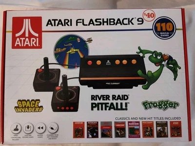Atari Flashback 9 110 Built In Games Original Box Space Invaders Frogger SEALED! - Image 1 of 4